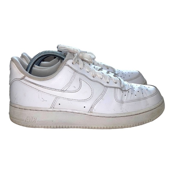 NIKE AIR FORCE 1 Low '07 Mens Size 8.5 Triple White Shoes 315122-111 - Picture 1 of 13